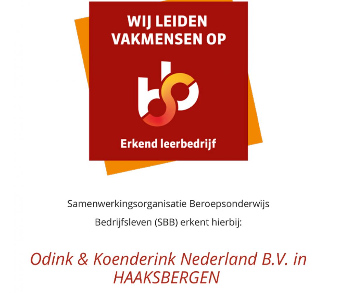 Odink & Koenderink erkend leerbedrijf